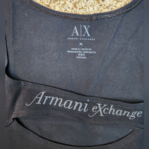 Armani Exchange tank sleeveless top Black XL - Picture 4 of 6